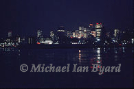 Manhattan Skyline at Night, 21st february, 2002.